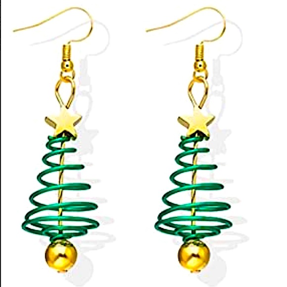 Jewelry - NIP🎄 Christmas Dangle Earrings - Bows